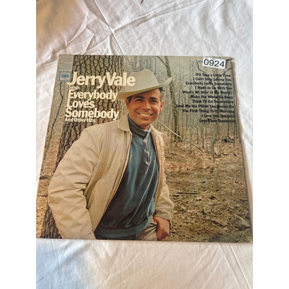 Columbia Jerry Vale Everybody Loves Somebody Vinyl LP 12" Black Good CS 9330